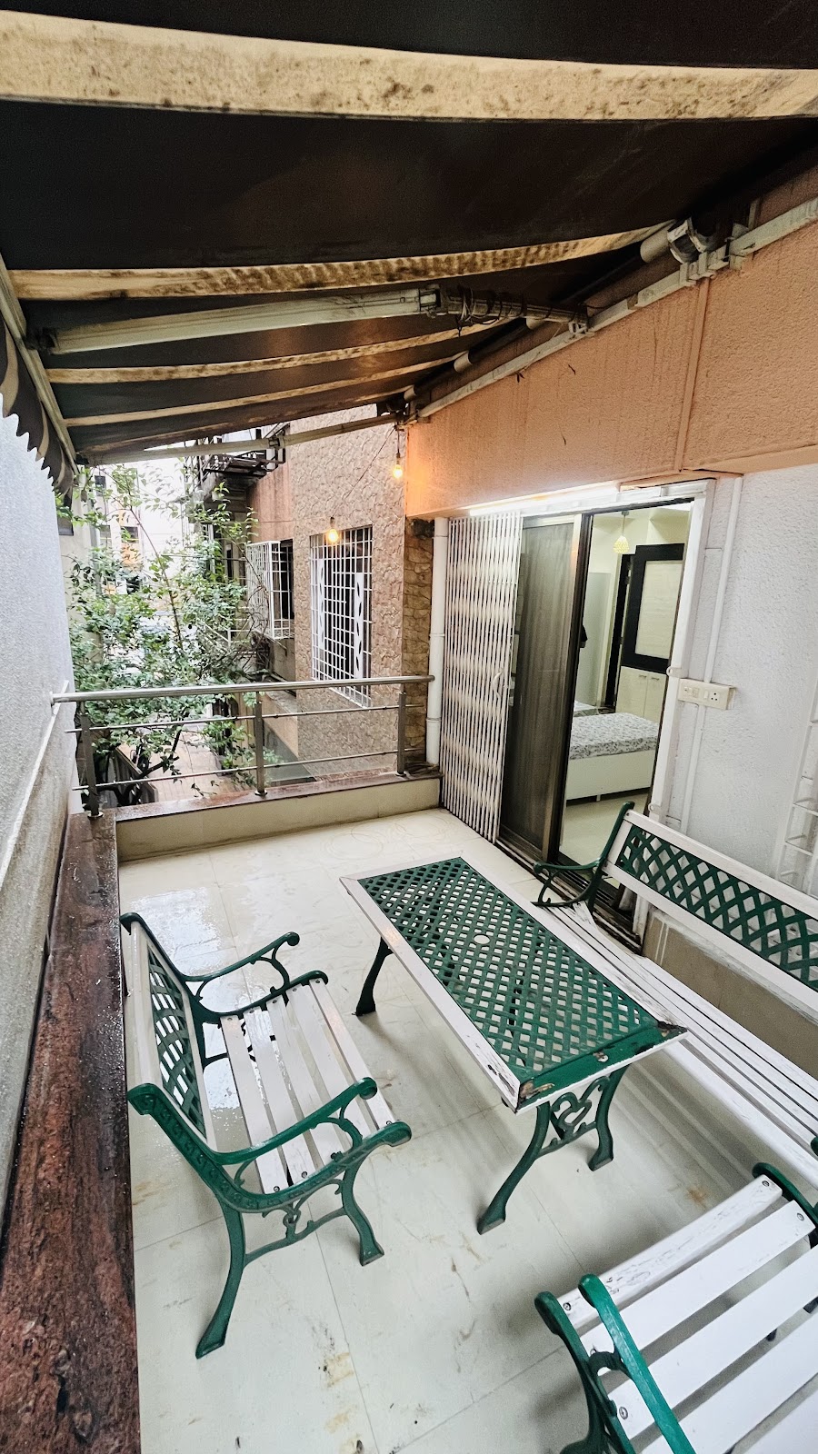 Outdoor balcony garden terrace